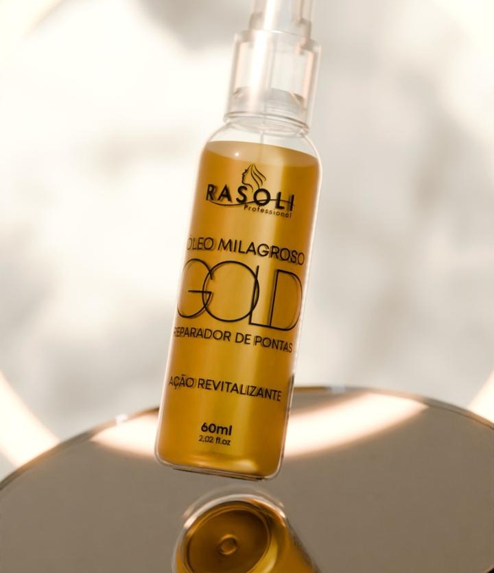 Rasoli - Reparador de Pontas Óleo Milagroso Gold 60ml