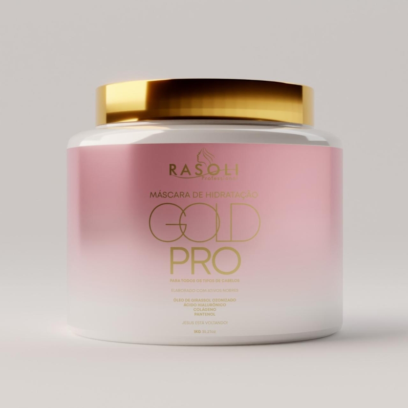 Rasoli - Mascara de Tratamento Gold Pro 1k
