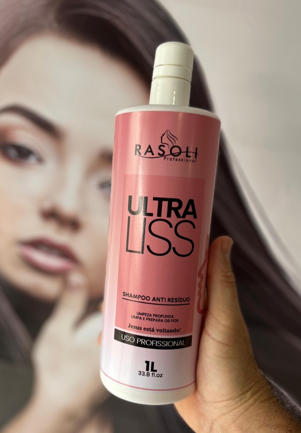 Shampoo Anti Residuo Ultra Liss 1L RASOLI