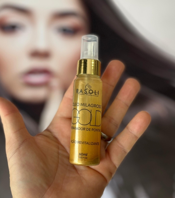 Reparador de Pontas Óleo Milagroso Gold 60ml RASOLI - Image 2