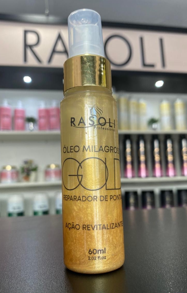 Reparador de Pontas Óleo Milagroso Gold 60ml RASOLI - Image 3