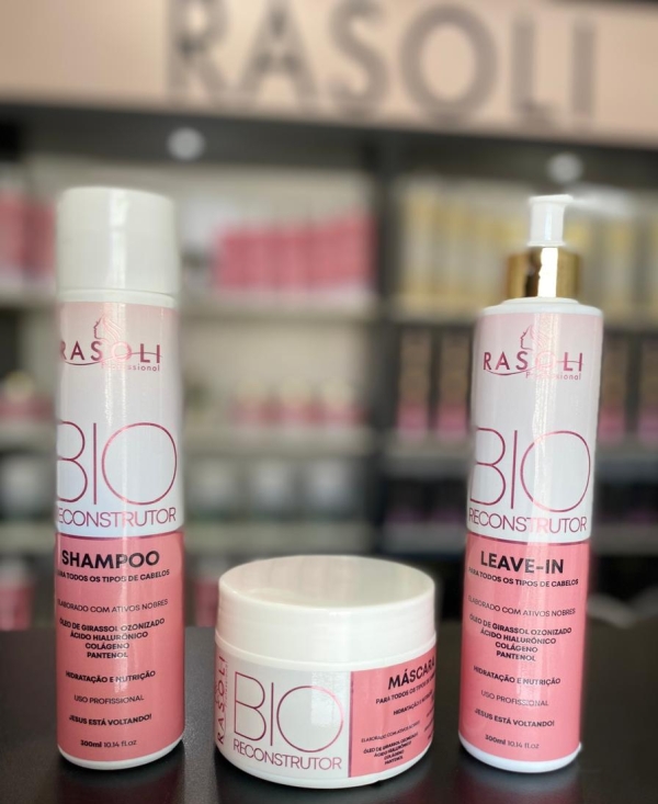 Kit Home Care Bio Reconstrutor 3 passos 300ml RASOLI - Image 3