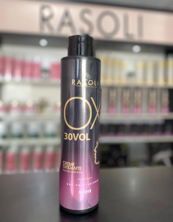Oxidante ou Emulsão Reveladora de 30 volumes 900ML RASOLI