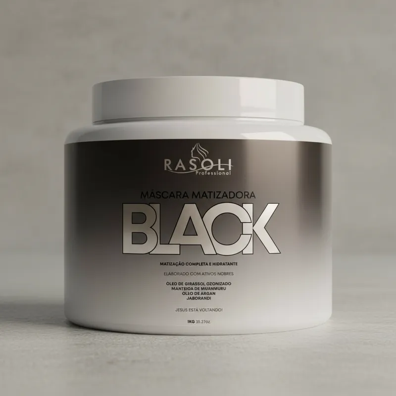 Mascara Matizadora e Hidratante Black 1k RASOLI