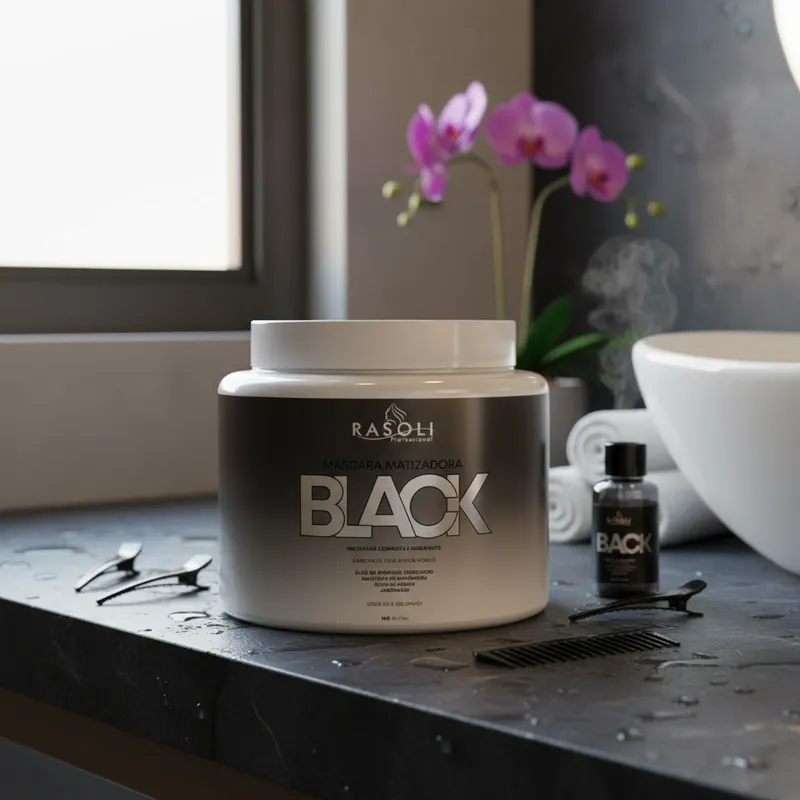 Mascara Matizadora e Hidratante Black 1k RASOLI - Imagem 8