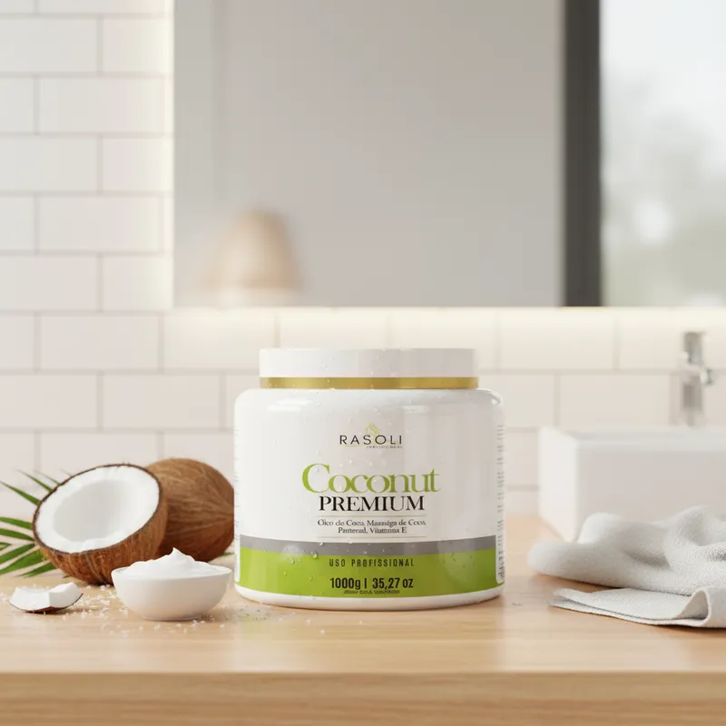 Mascara de Tratamento Coconut Premium 1k RASOLI - Imagem 8
