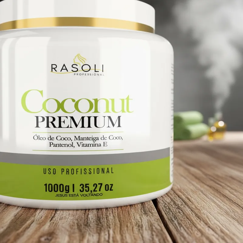 Mascara de Tratamento Coconut Premium 1k RASOLI - Imagem 4