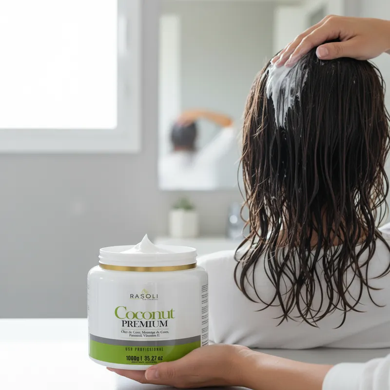 Mascara de Tratamento Coconut Premium 1k RASOLI - Imagem 2
