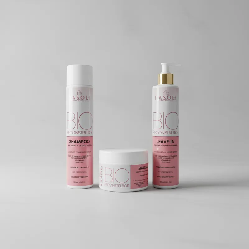 Kit Home Care Bio Reconstrutor 3 passos 300ml RASOLI