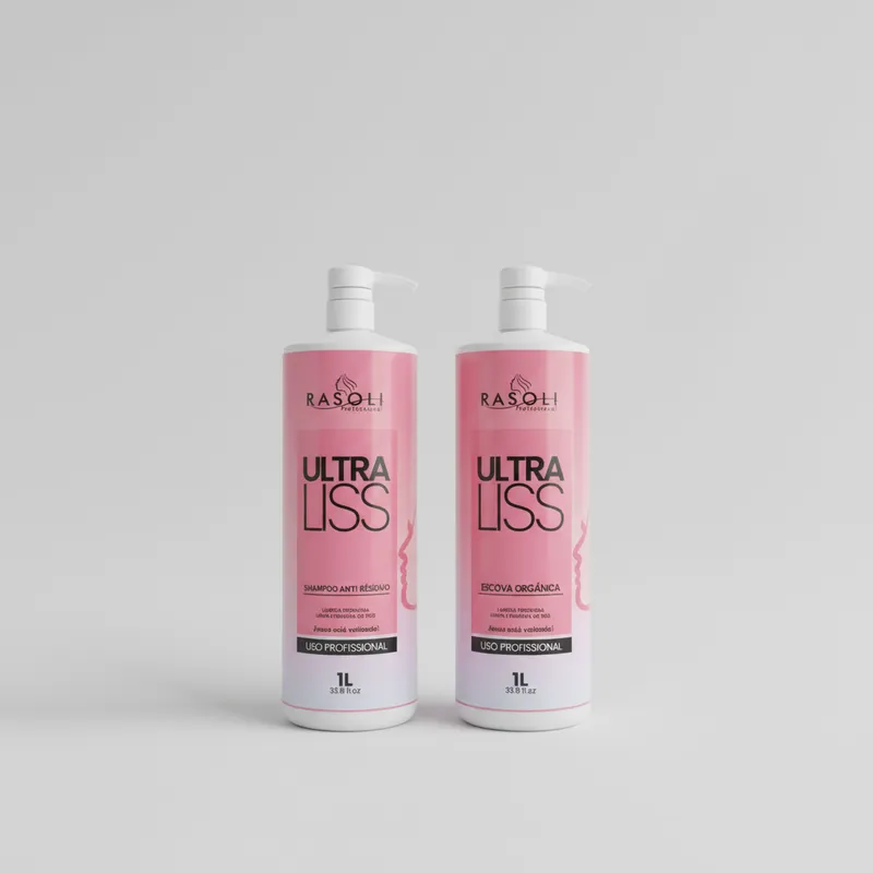 Kit Progressiva Orgânica Ultra Liss / Sh + Base Ativadora RASOLI