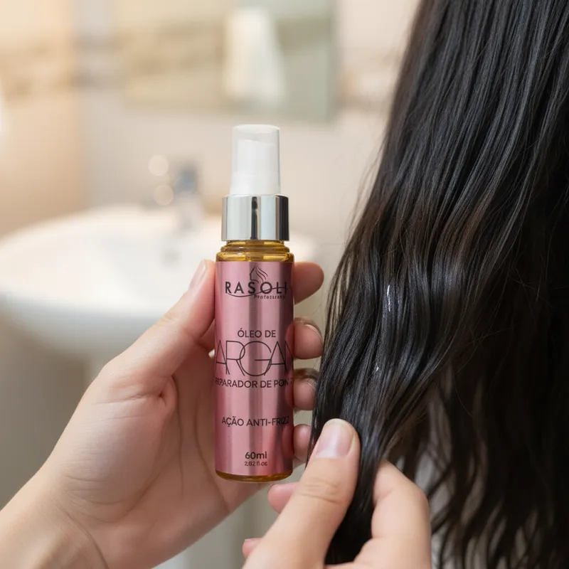 Reparador de Pontas Óleo de Argan Ação Anti Frizz 60ml RASOLI - Imagem 3