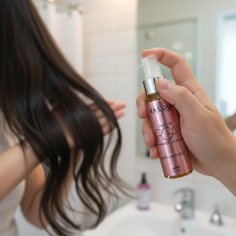 Reparador de Pontas Óleo de Argan Ação Anti Frizz 60ml RASOLI - Imagem 2
