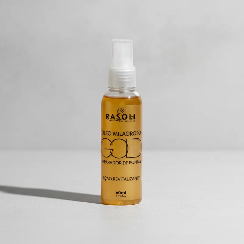 Reparador de Pontas Óleo Milagroso Gold Ação Revitalizante 60ml RASOLI