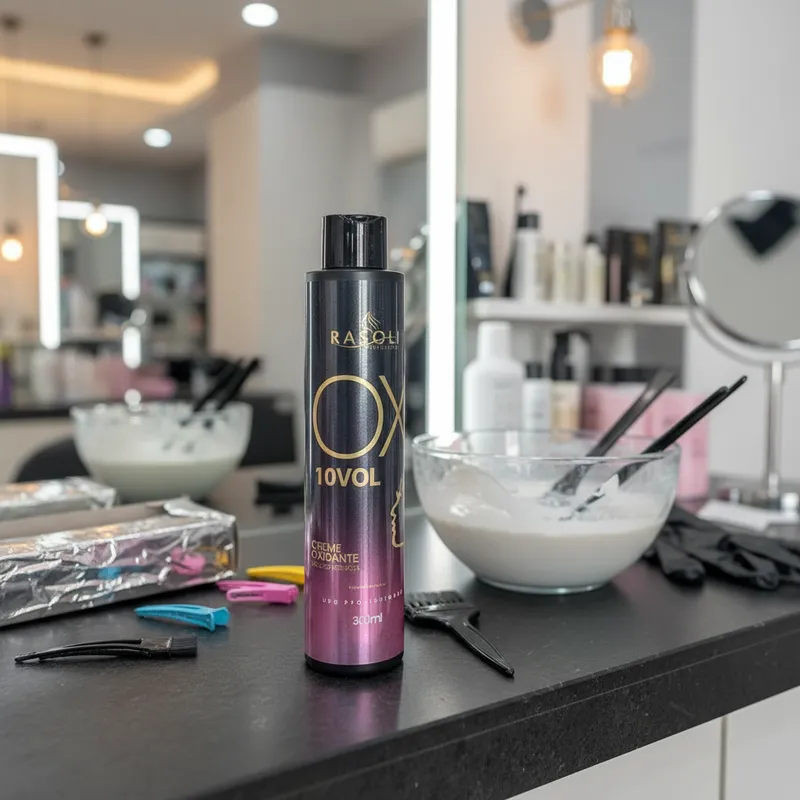 Oxidante ou Emulsão Reveladora de 10 volumes 900ml RASOLI - Imagem 8