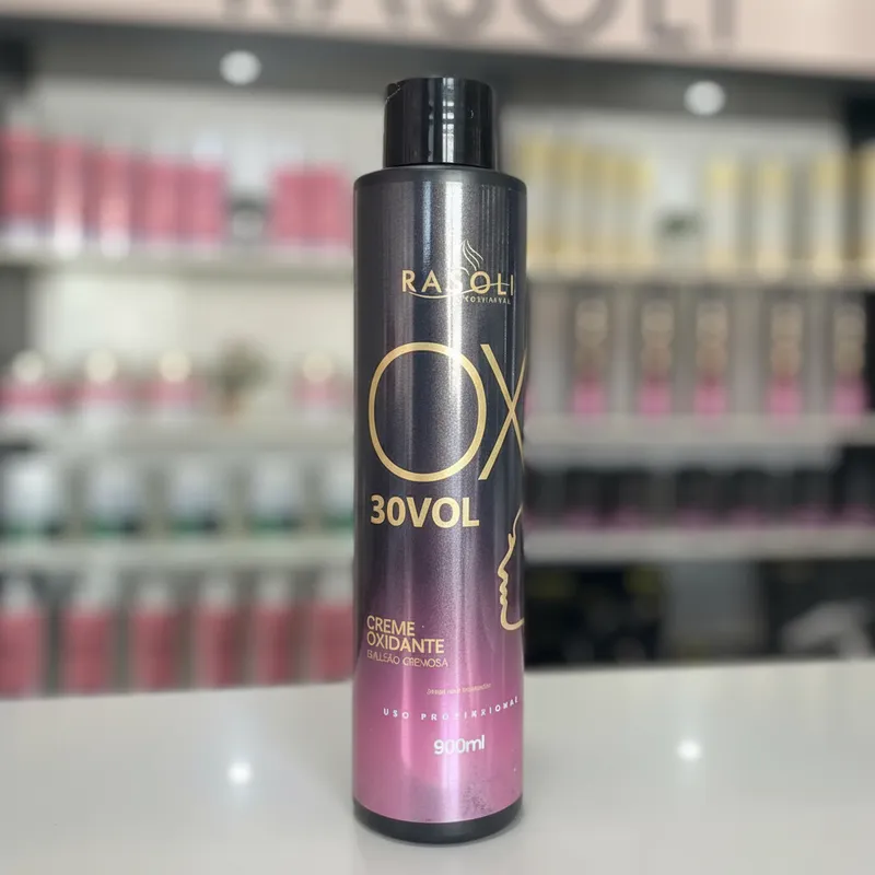 Oxidante ou Emulsão Reveladora de 30 volumes 900ML RASOLI - Imagem 5