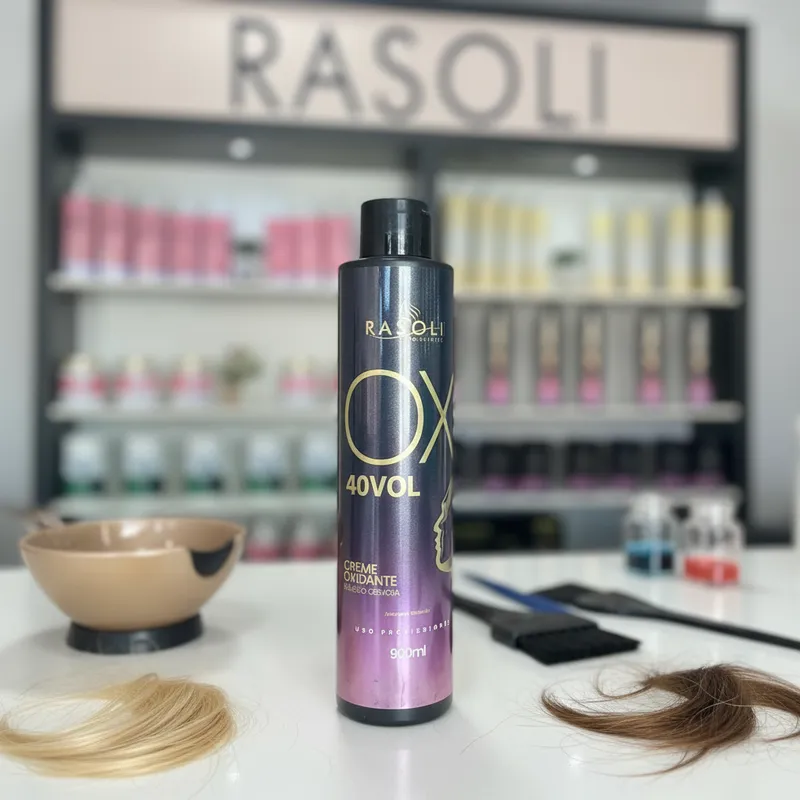 Oxidante ou Emulsão Reveladora de 40 volumes 900ML RASOLI - Imagem 7