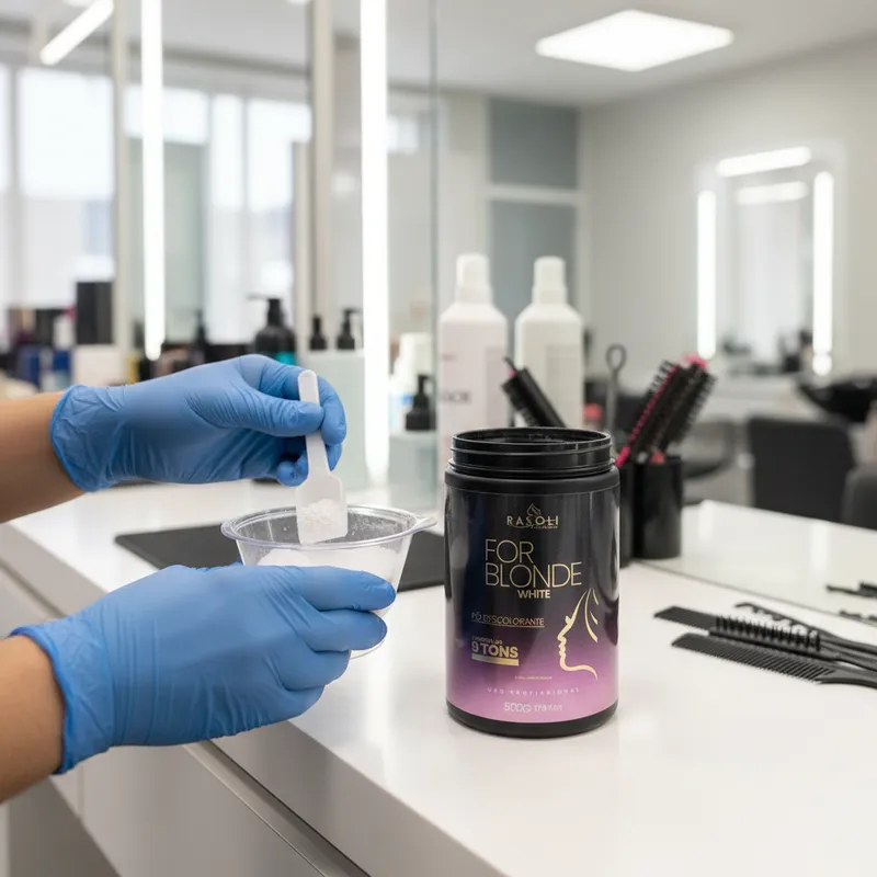 Pó Descolorante For Blonde White 500g RASOLI - Imagem 6