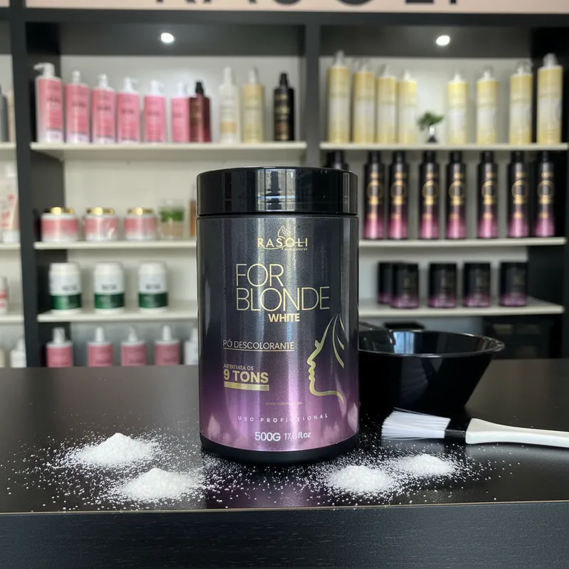 Pó Descolorante For Blonde White 500g RASOLI - Imagem 4