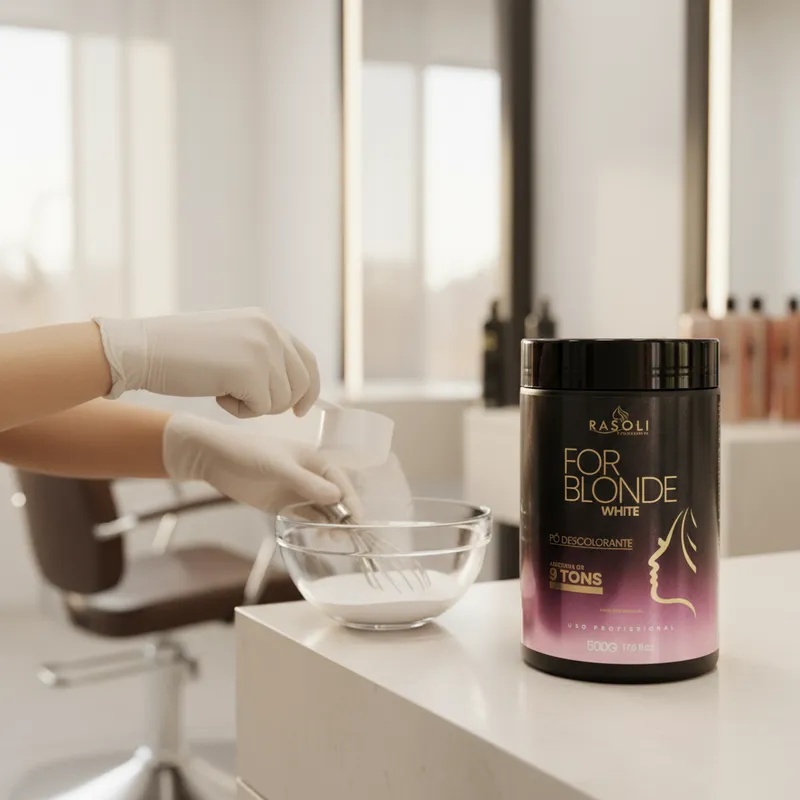 Pó Descolorante For Blonde White 500g RASOLI - Imagem 3