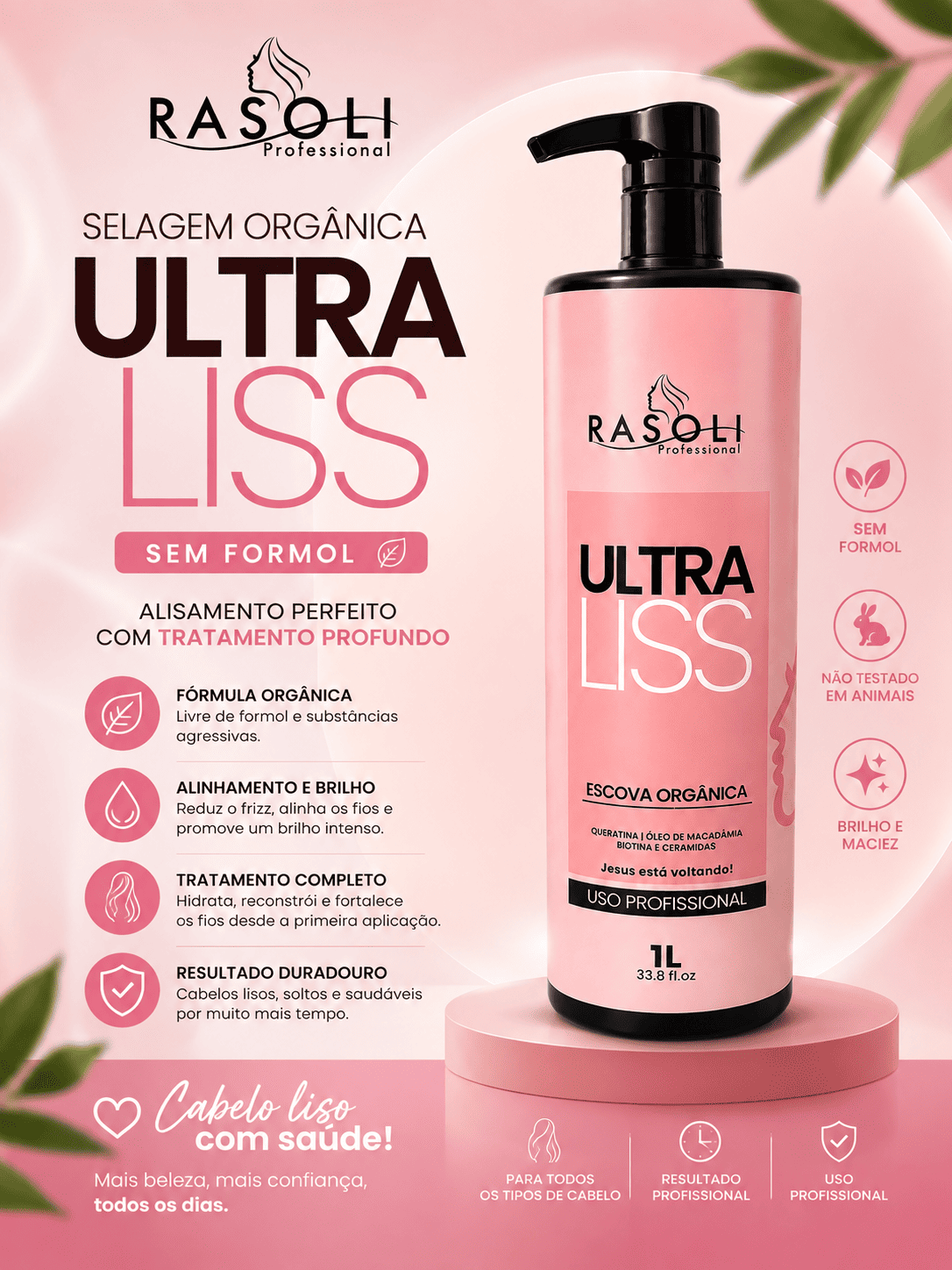 Progressiva/Selagem Orgânica Ultra Liss 1L RASOLI - Imagem 3